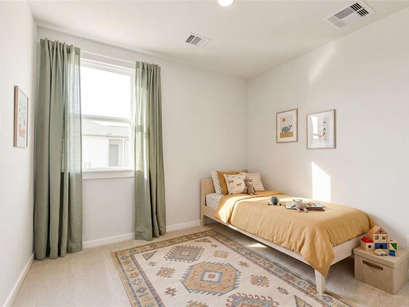 Furnished interior view inside a new home in Spring Branch Crossing, Conroe (Image 10).