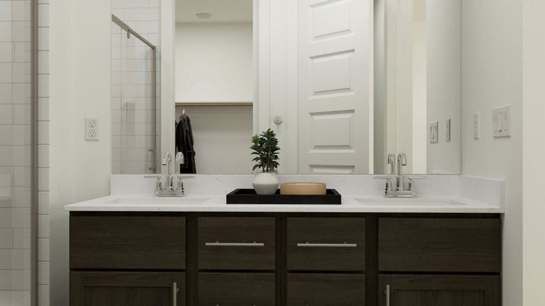 Woodstock owners suite bathroom