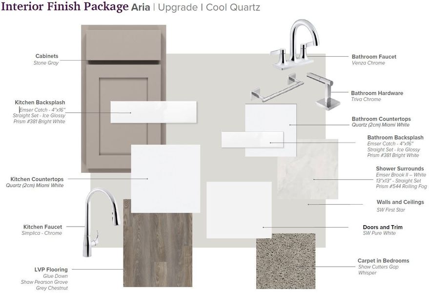 SA Interior Packages Aria Upgrade - Cool - Gray Cab - Quartz Miami White SA Interior Packages Aria Upgrade - Cool - Gray Cab - Quartz Miami White