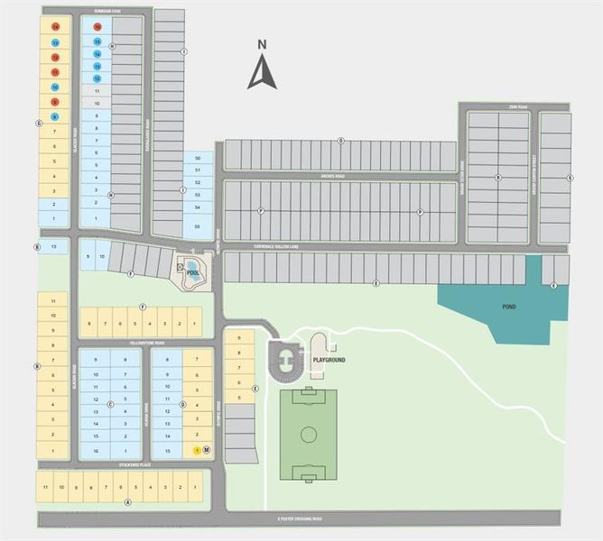 Parks at Foster Crossing Site Map
