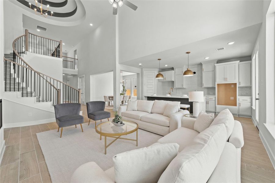 Furnished interior view inside a new home in Sunterra, Katy (Image 13).