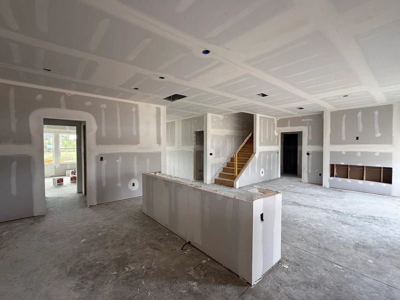 In-progress construction of a new home in The Point, Rolesville, NC (Image 3). In-progress construction of a new home in The Point, Rolesville, NC (Image 3).