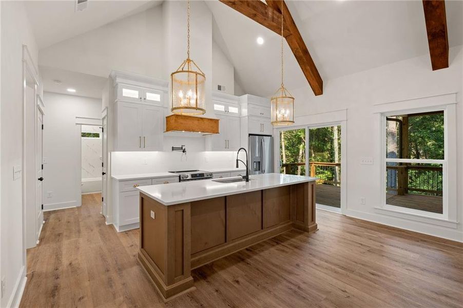 Furnished interior view inside a new home in , Dahlonega (Image 6).