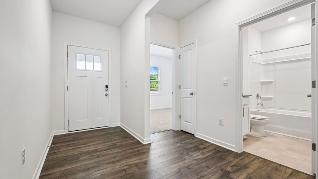 Representative unfurnished interior of a home built from the Aria by D.R. Horton in The Villas at Laurel Oaks, Sanford (Image 12). Representative unfurnished interior of a home built from the Aria by D.R. Horton in The Villas at Laurel Oaks, Sanford (Image 12).