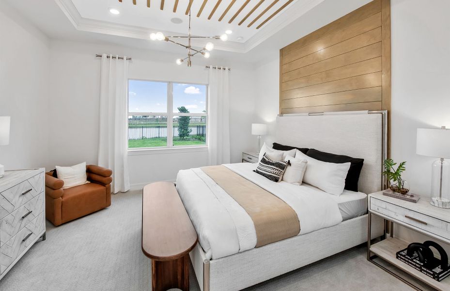 Representative furnished interior of a home built from the Prestige by DiVosta in Emerson Oaks, Vero Beach (Image 33).