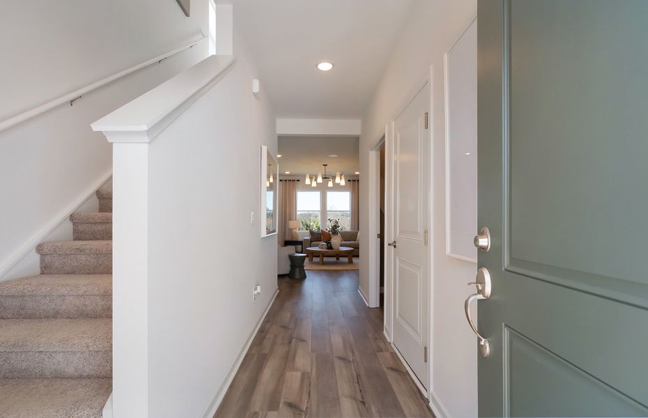 Furnished interior view inside a new home in Highlands of Carter's Station, Columbia (Image 16). Furnished interior view inside a new home in Highlands of Carter's Station, Columbia (Image 16).