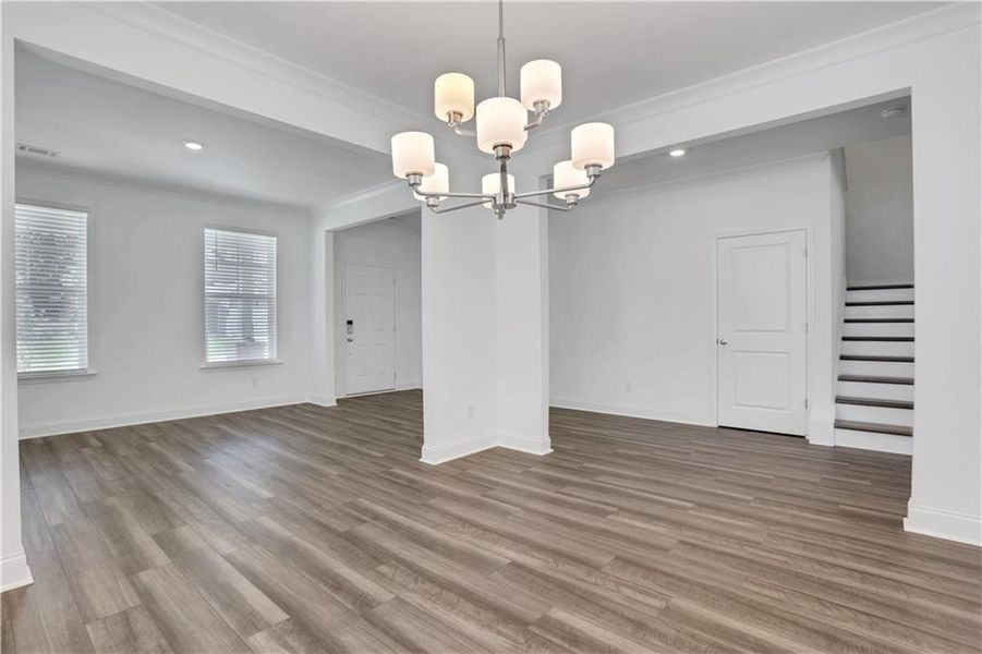 Spacious, unfurnished interior of a new home in Bailey Fence, Dacula (Image 34).