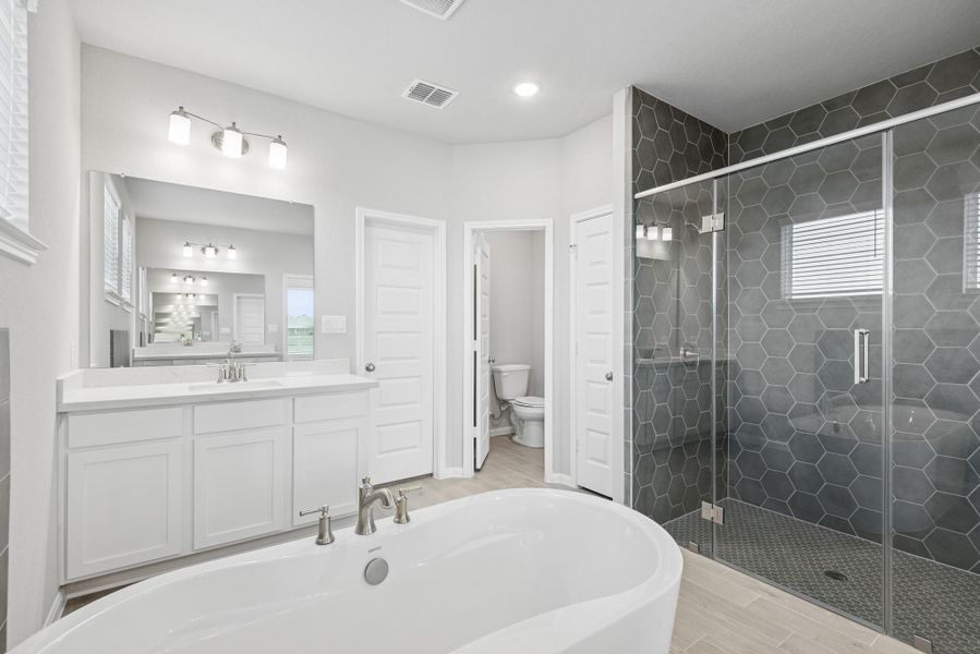 Relaxing owner's bath