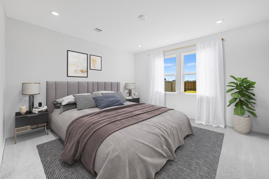 Furnished interior view inside a new home in Redbud 45s, Hockley (Image 10).