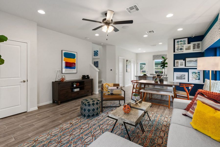 Furnished interior view inside a new home in Whisper Valley, Manor (Image 11).