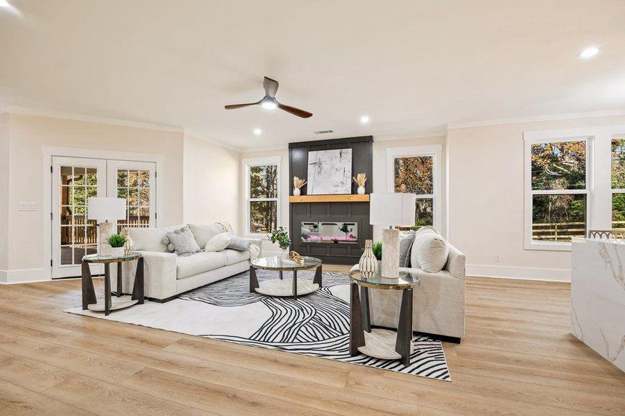Furnished interior view inside a new home in , Decatur (Image 15).