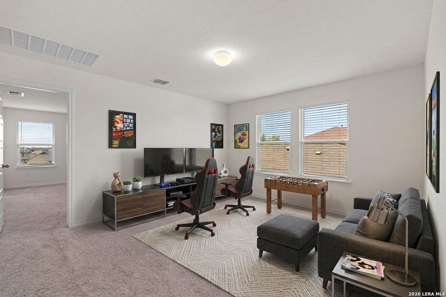 Furnished interior view inside a new home in Parklands, Schertz (Image 8).