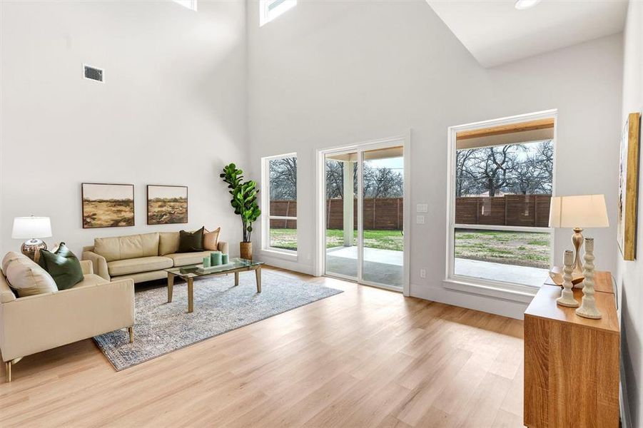 Furnished interior view inside a new home in , Willow Park (Image 12).