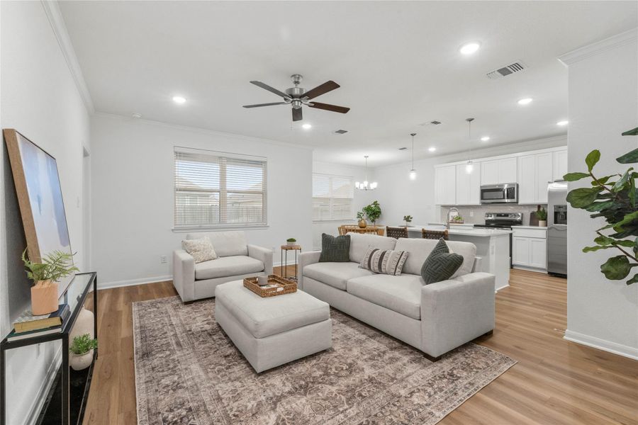 Furnished interior view inside a new home in , Temple (Image 7).