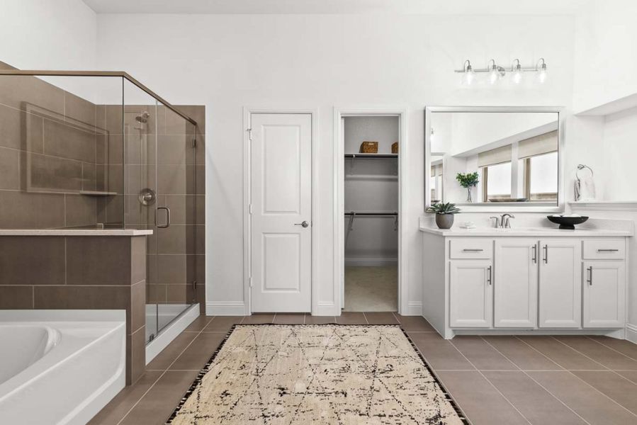 Furnished interior view inside a new home in Creekview Meadows, Pilot Point (Image 13).