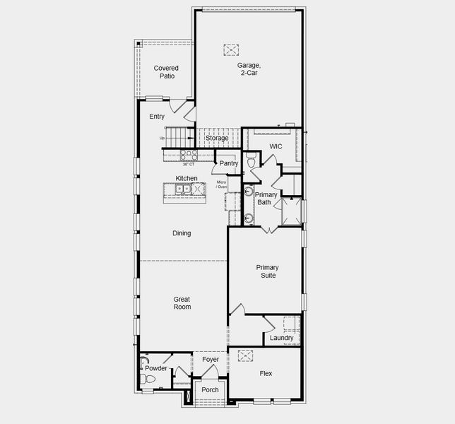 2D floor plan layout for the Lanier by Taylor Morrison in The Ranch at Uptown Celina 40s, Celina, TX (Image 3). 2D floor plan layout for the Lanier by Taylor Morrison in The Ranch at Uptown Celina 40s, Celina, TX (Image 3).