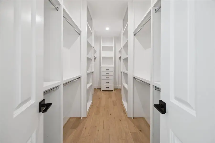 Expansive primary closet Expansive primary closet