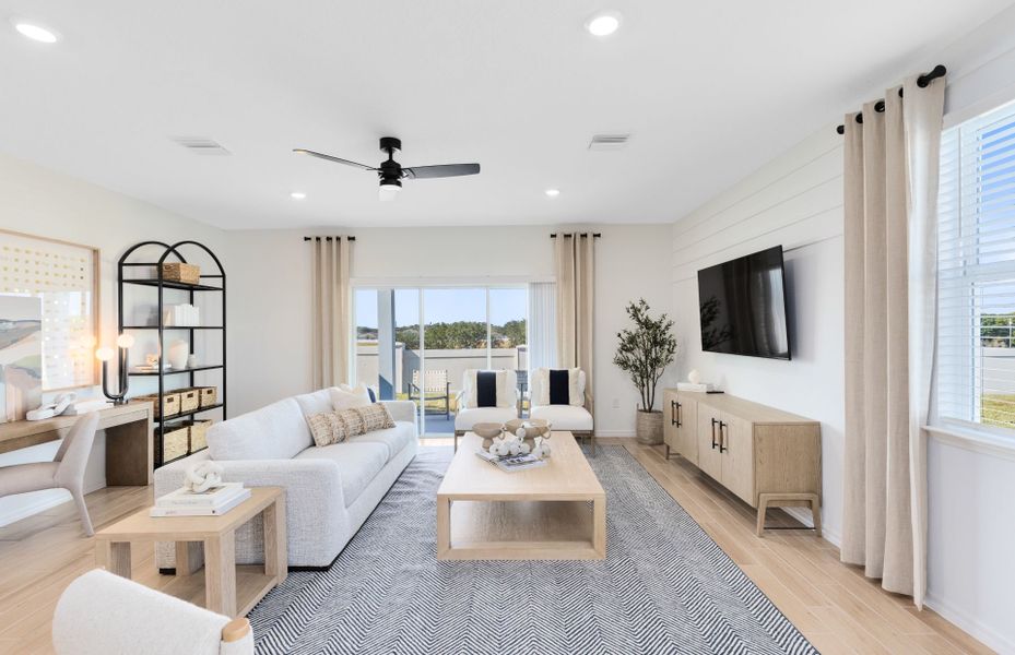 Representative furnished interior of a home built from the Marigold by Pulte Homes in Hartford Terrace, Davenport (Image 9). Representative furnished interior of a home built from the Marigold by Pulte Homes in Hartford Terrace, Davenport (Image 9).