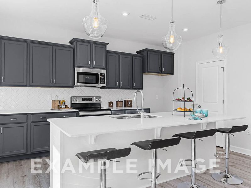 Representative furnished interior of a home built from the The Chestnut by Davidson Homes LLC in Wendell Ridge, Wendell (Image 12).
