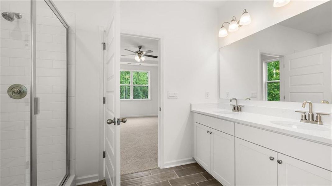 Furnished interior view inside a new home in Heritage Pointe, Senoia (Image 4).