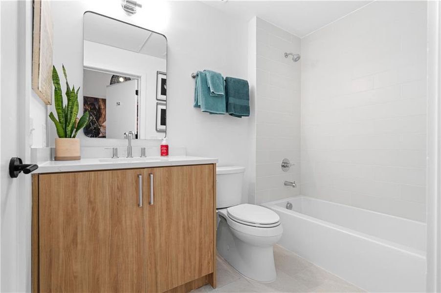 Furnished interior view inside a new home in , Atlanta (Image 10).