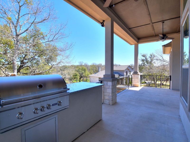 Representative exterior details of a home built from the Siena III by Giddens Homes in Clearwater Ranch, Liberty Hill (Image 84).