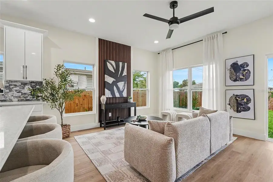 Furnished interior view inside a new home in , Tampa (Image 7). Furnished interior view inside a new home in , Tampa (Image 7).