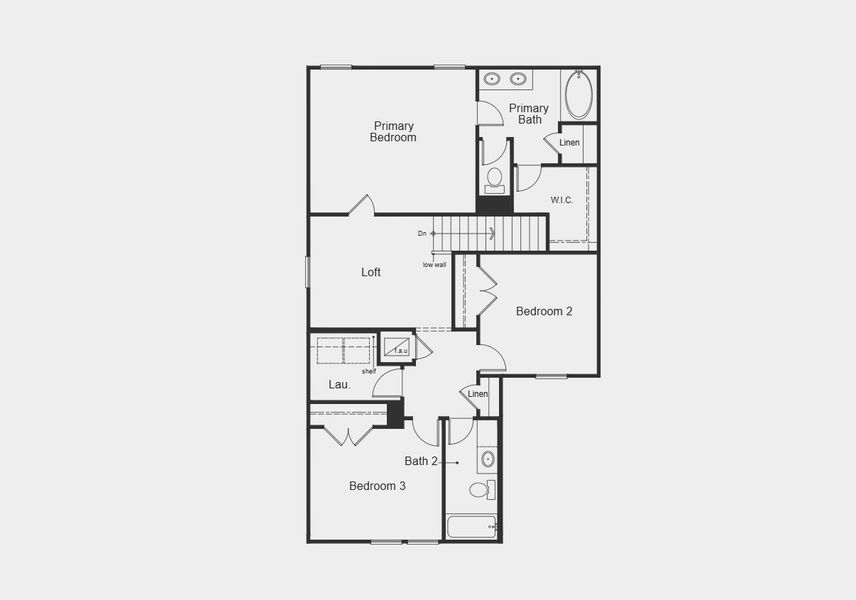 2D floor plan layout for the Plan 1772 Modeled by KB Home in Legend Heights, New Braunfels, TX (Image 10). 2D floor plan layout for the Plan 1772 Modeled by KB Home in Legend Heights, New Braunfels, TX (Image 10).