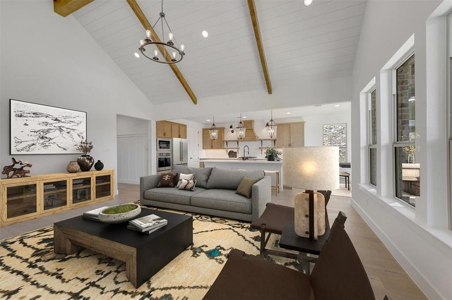 Furnished interior view inside a new home in Heath Golf & Yacht Estates, Heath (Image 7).