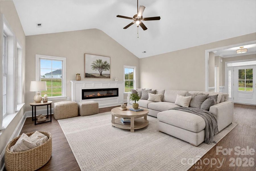 Furnished interior view inside a new home in , Monroe (Image 14).