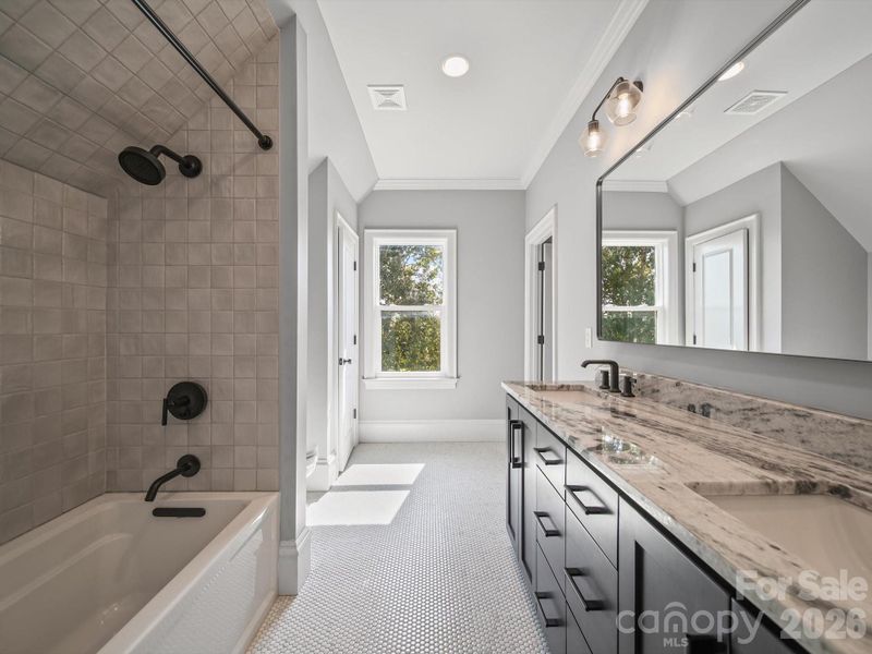 Furnished interior view inside a new home in , Indian Trail (Image 40). Furnished interior view inside a new home in , Indian Trail (Image 40).