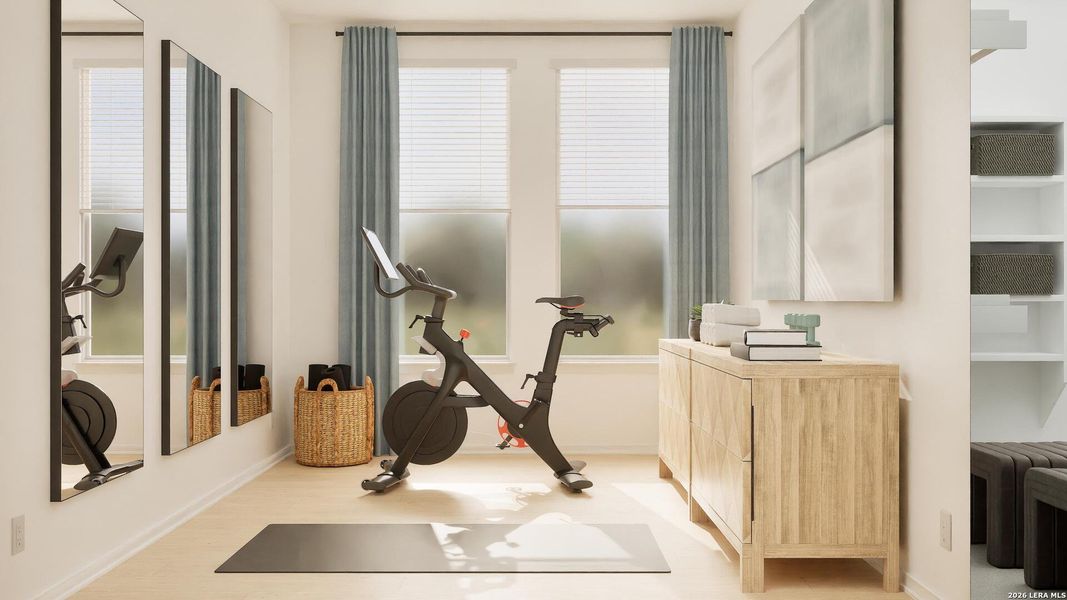 Furnished interior view inside a new home in Gatehouse, New Braunfels (Image 10).