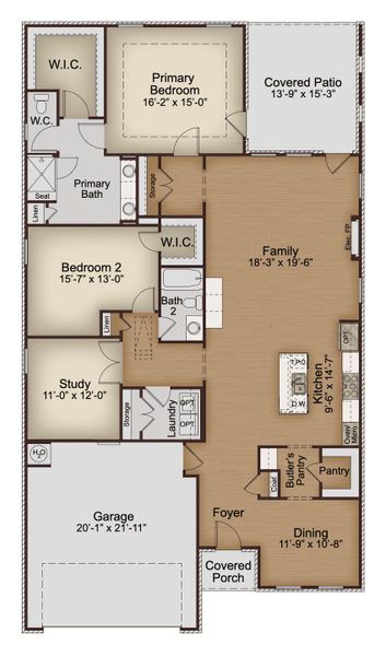 2D floor plan layout of this home in Cooper's Walk, Loganville, GA (Image 3). 2D floor plan layout of this home in Cooper's Walk, Loganville, GA (Image 3).