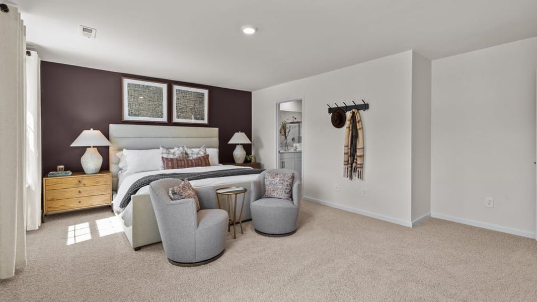 Representative furnished interior of a home built from the Belhaven by D.R. Horton in Foxtail, Yadkinville (Image 23).