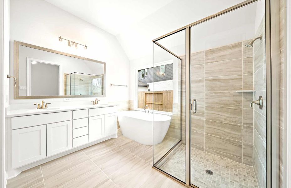 Representative furnished interior of a home built from the 2406 by Ravenna Homes in The Highlands 55′, Porter (Image 13).