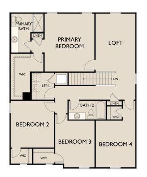 2nd Floorplan - Representative Photo