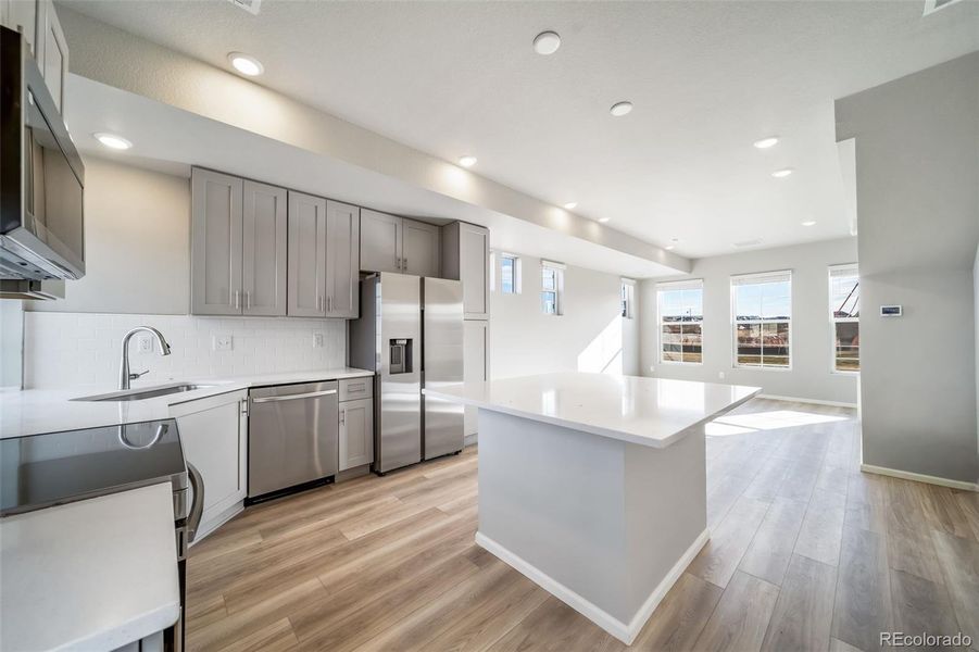 Furnished interior view inside a new home in Erie Highlands, Erie (Image 5). Furnished interior view inside a new home in Erie Highlands, Erie (Image 5).
