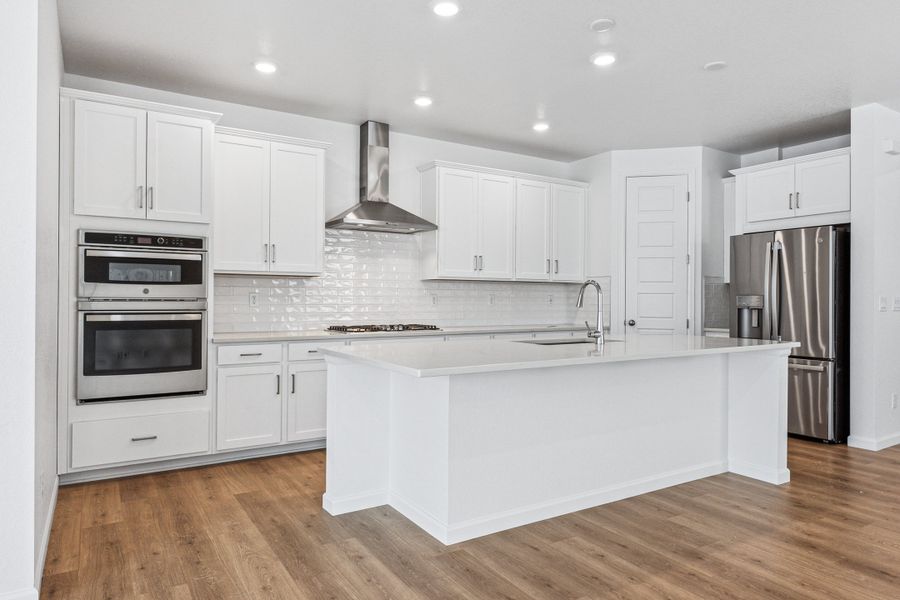 Representative furnished interior of a home built from the Bailey by Taylor Morrison in Trailstone Town Collection, Arvada (Image 7).
