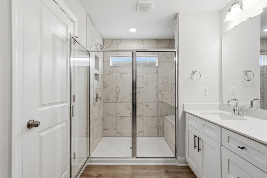 Furnished interior view inside a new home in Harrisburg Village Townhomes, Harrisburg (Image 17).