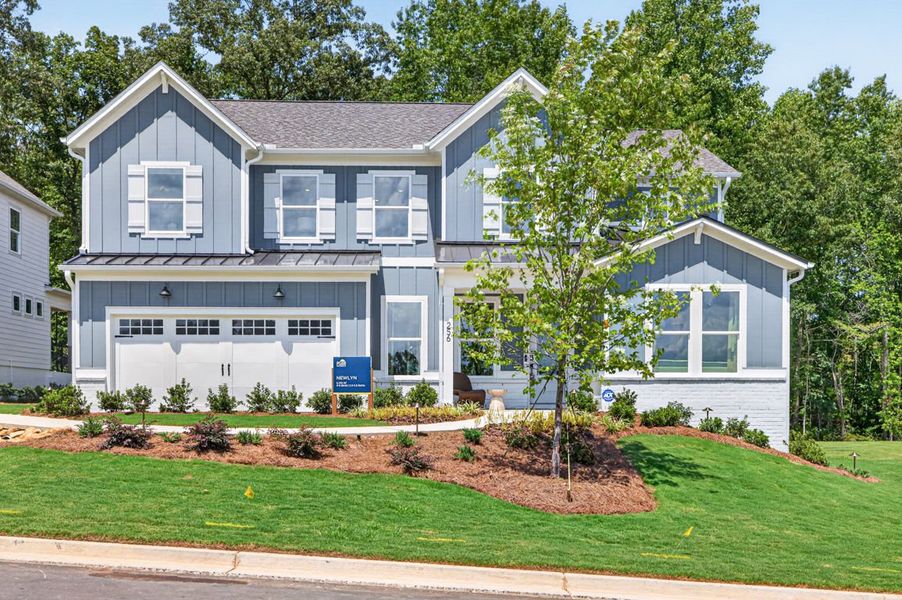 Representative exterior photo of a completed home built from the Newlyn by Pulte Homes in Bleckley Station, Ball Ground, GA (Image 34). Representative exterior photo of a completed home built from the Newlyn by Pulte Homes in Bleckley Station, Ball Ground, GA (Image 34).