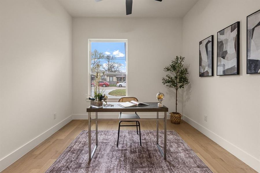 Furnished interior view inside a new home in , Dallas (Image 14).