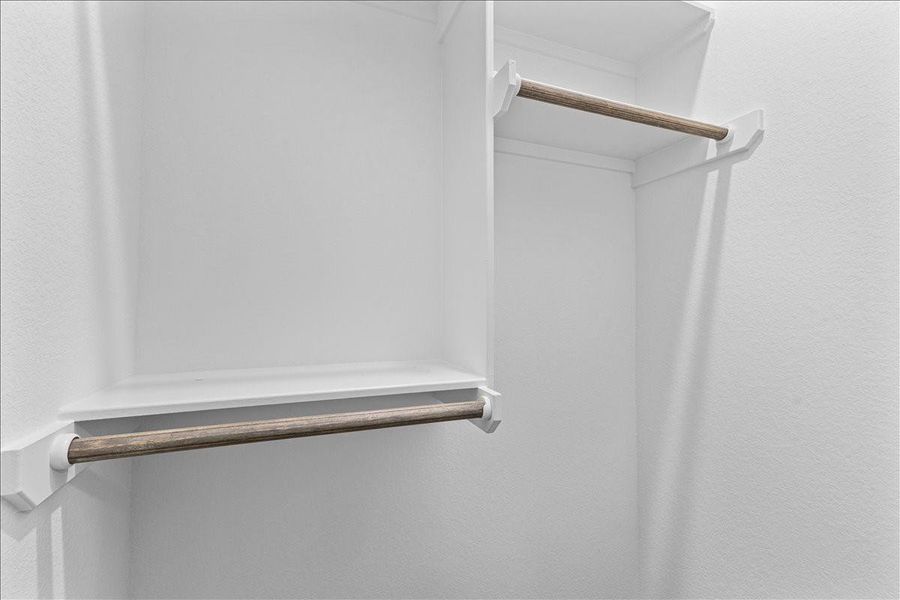 Secondary bedroom closet