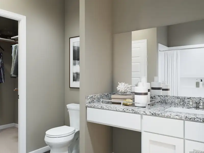 Furnished interior view inside a new home in Timber Creek, San Antonio (Image 9).