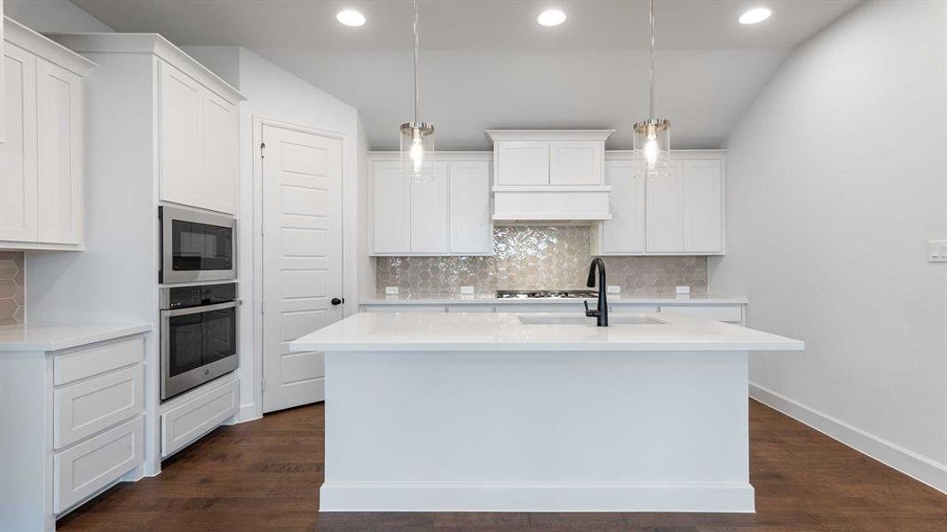 Furnished interior view inside a new home in The Heights At Uptown Celina 45', Celina (Image 7). Furnished interior view inside a new home in The Heights At Uptown Celina 45', Celina (Image 7).