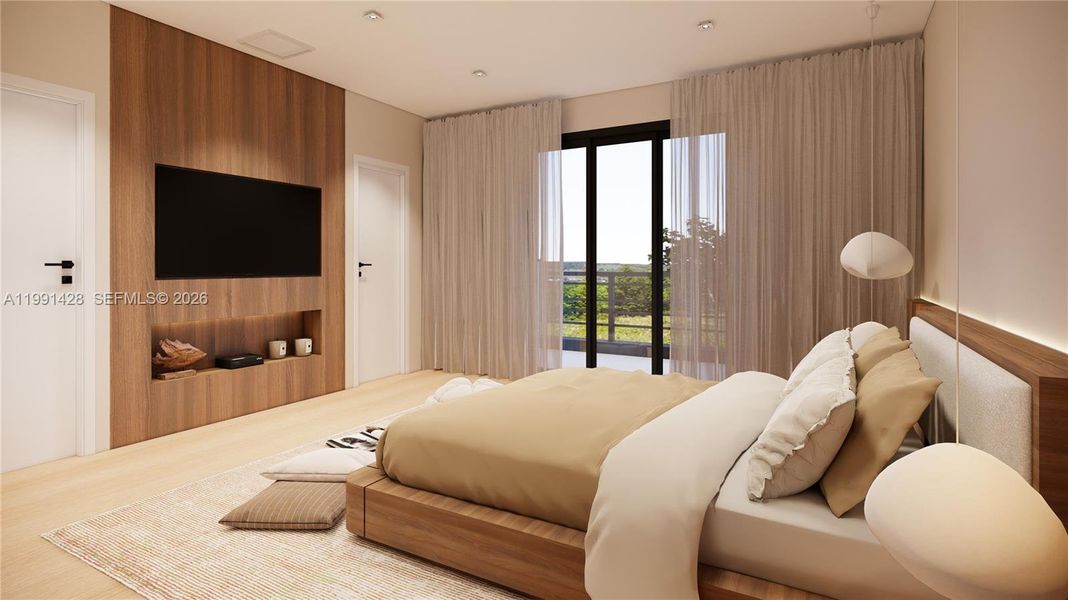 Furnished interior view inside a new home in , Miami (Image 32). Furnished interior view inside a new home in , Miami (Image 32).