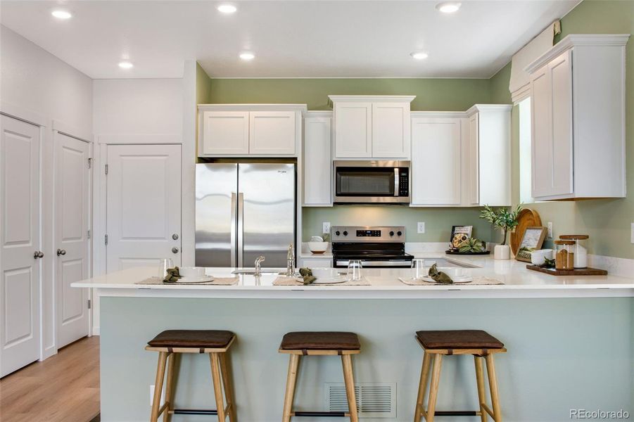 Furnished interior view inside a new home in Settlers Crossing, Commerce City (Image 11).