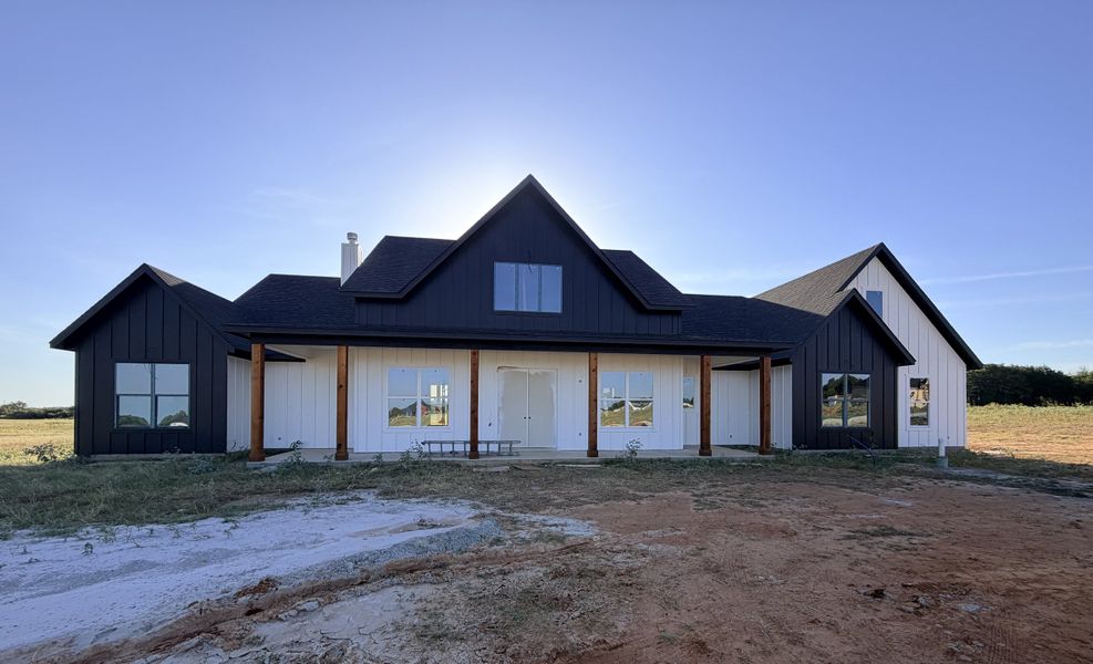 Representative exterior photo of a completed home built from the The 2500-4 by Zeal Home Builders in Oak Water Ranch, Granbury, TX (Image 2). Representative exterior photo of a completed home built from the The 2500-4 by Zeal Home Builders in Oak Water Ranch, Granbury, TX (Image 2).