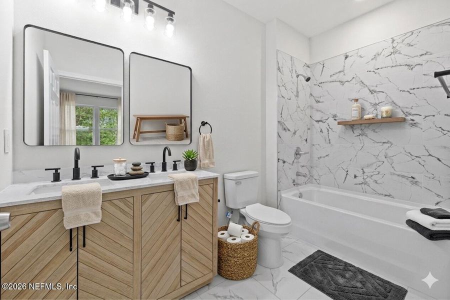 Furnished interior view inside a new home in , Jacksonville (Image 9). Furnished interior view inside a new home in , Jacksonville (Image 9).