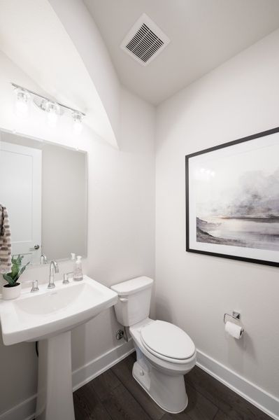 Representative furnished interior of a home built from the Bogata by Tri Pointe Homes in Harvest Green, Richmond (Image 48).