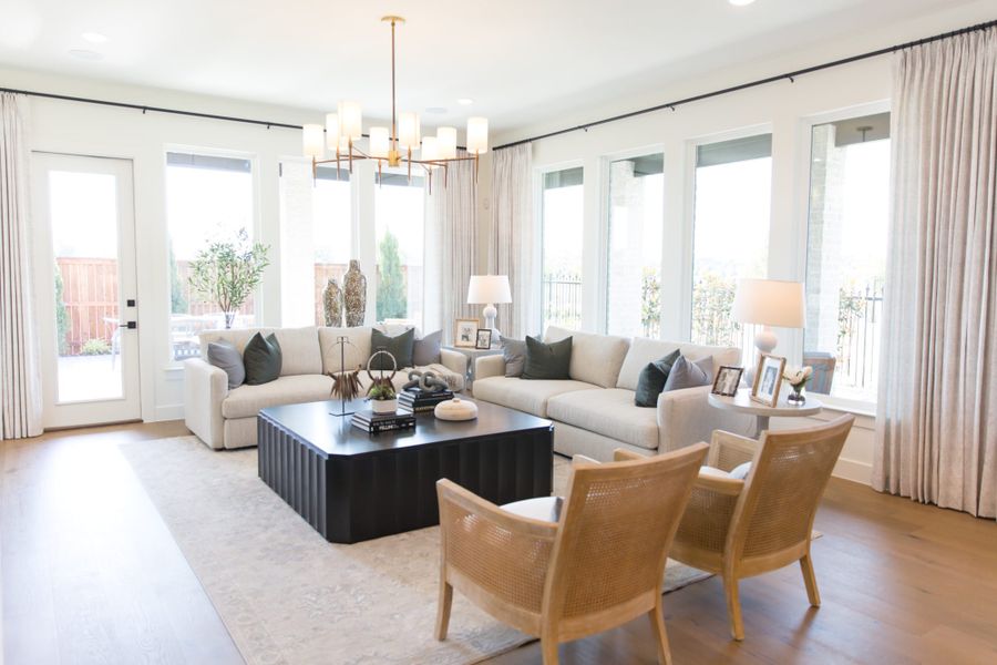 Representative furnished interior of a home built from the 5531 by Tradition Homes in Windsong Ranch, Prosper (Image 19).